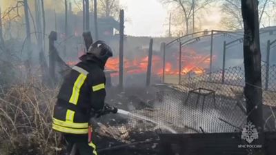 {Пожар в деревне}
