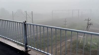 {Открыли путепровод }