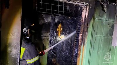 {Пожар на девятом этаже }