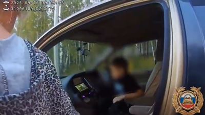 {Пустила ребенка за руль }