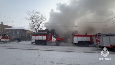 {Два пожара в центре города}