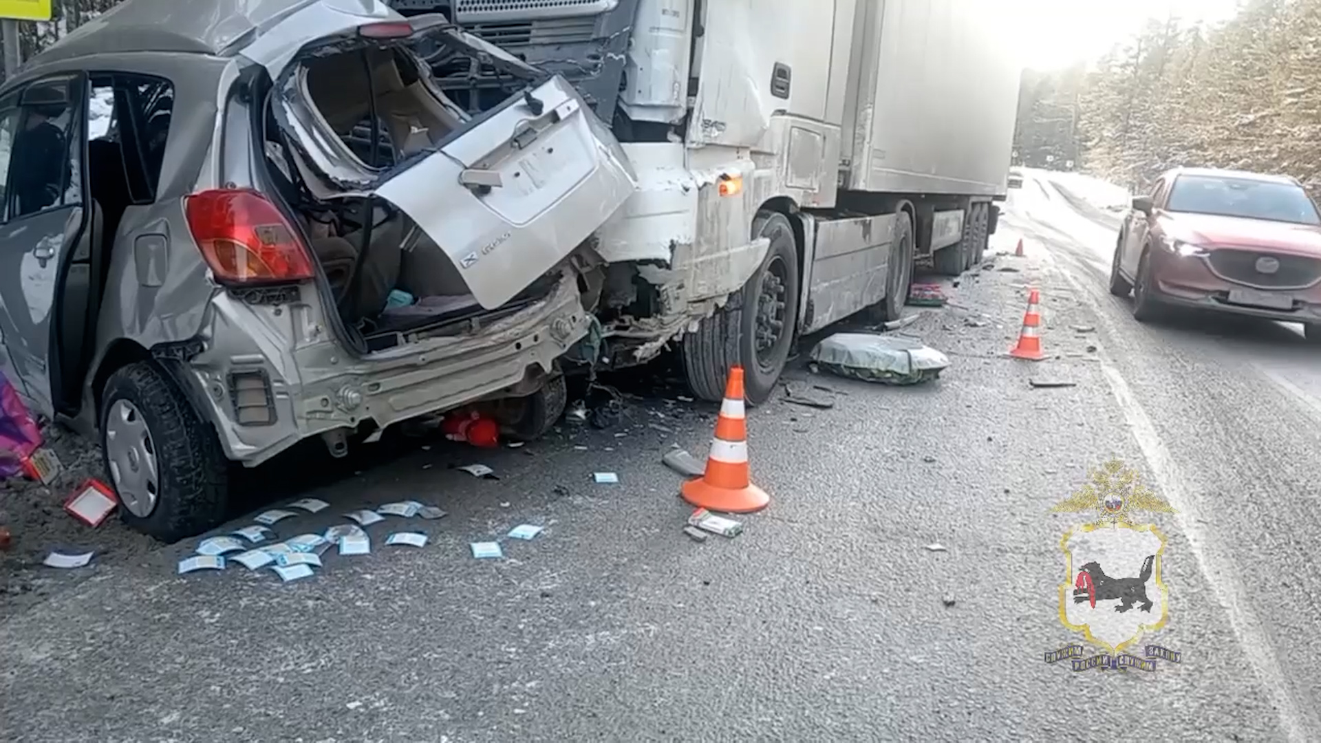 {Скончались в аварии}