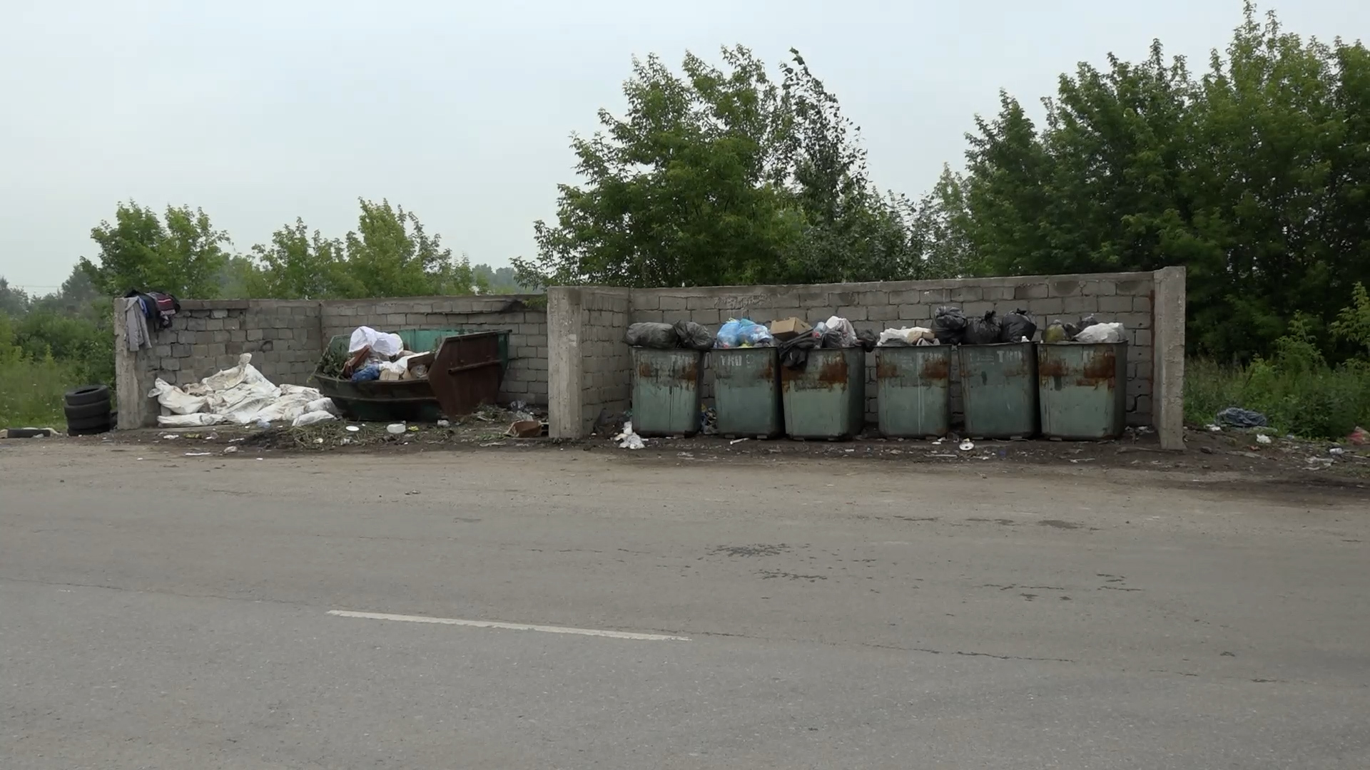 {Установят контейнерные площадки }