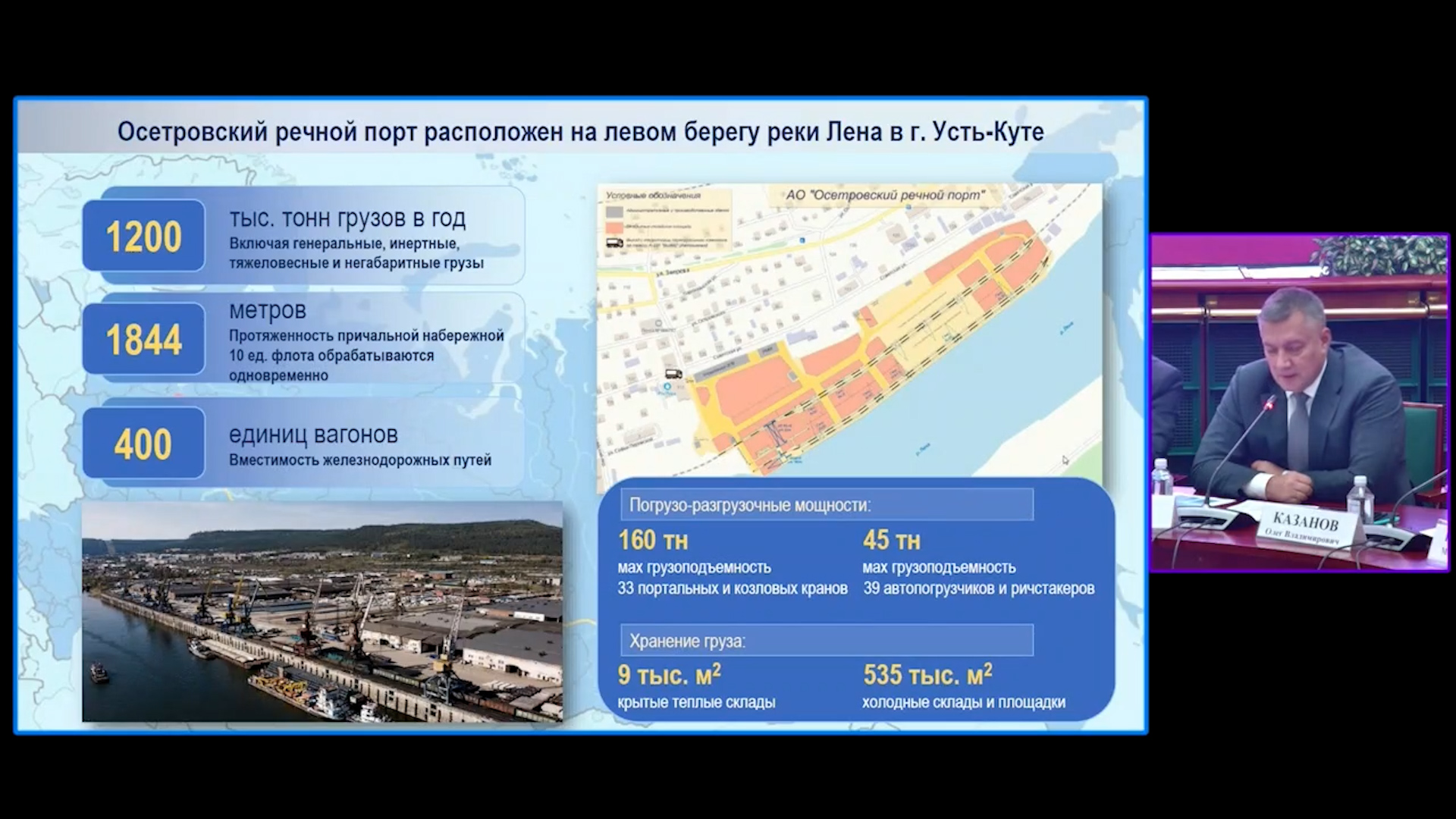 {Обсудили порт Осетрово}
